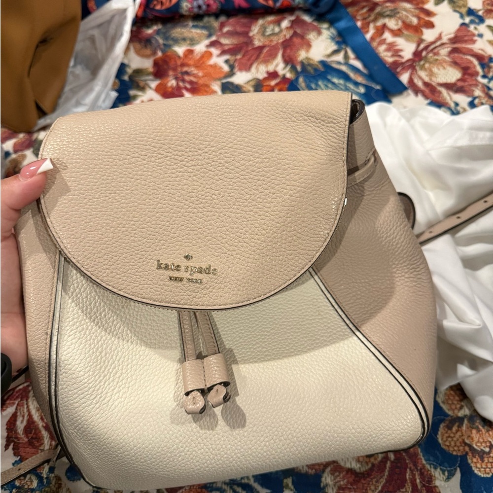 Kate Spade Tan and Cream Women's Backpack
